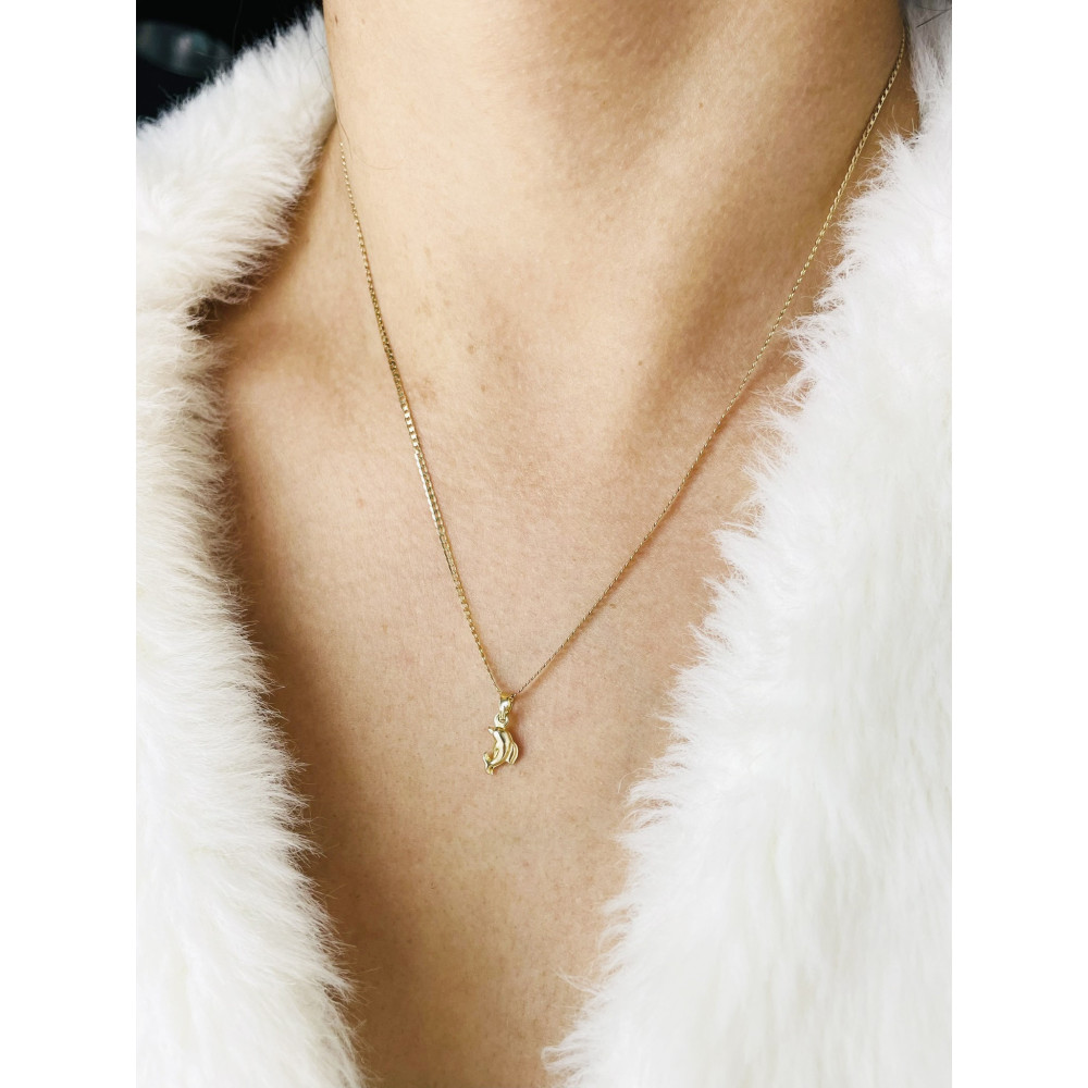 Delfin Anhänger Kettenanhänger Gelbgold Goldanhänger 585er 14KT