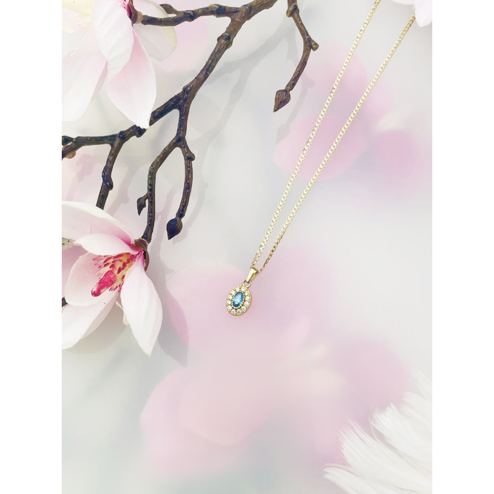 copy of Złoty wisiorek zawieszka rozeta ażurowa