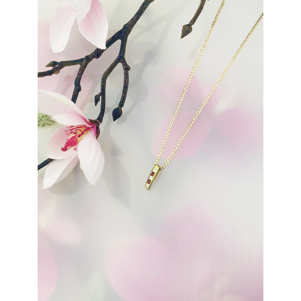 Anhänger Kettenanhänger Gelbgold Goldanhänger 585er 14KT mit Zirkonia