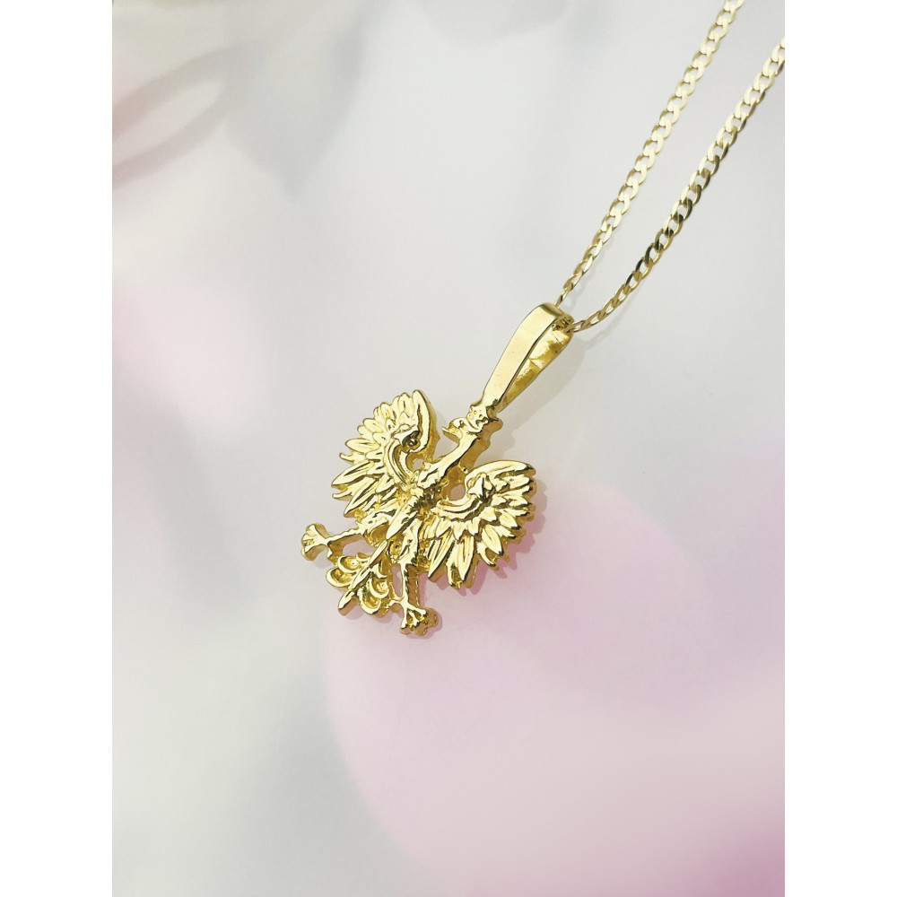 copy of Złoty wisiorek zawieszka rozeta ażurowa