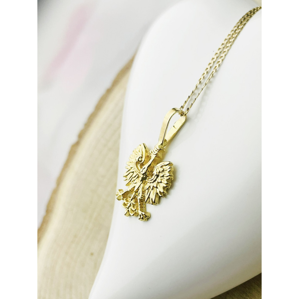 copy of Złoty wisiorek zawieszka rozeta ażurowa