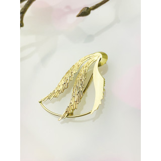 Flügel Goldbrosche Gelbgold 585er 14KT