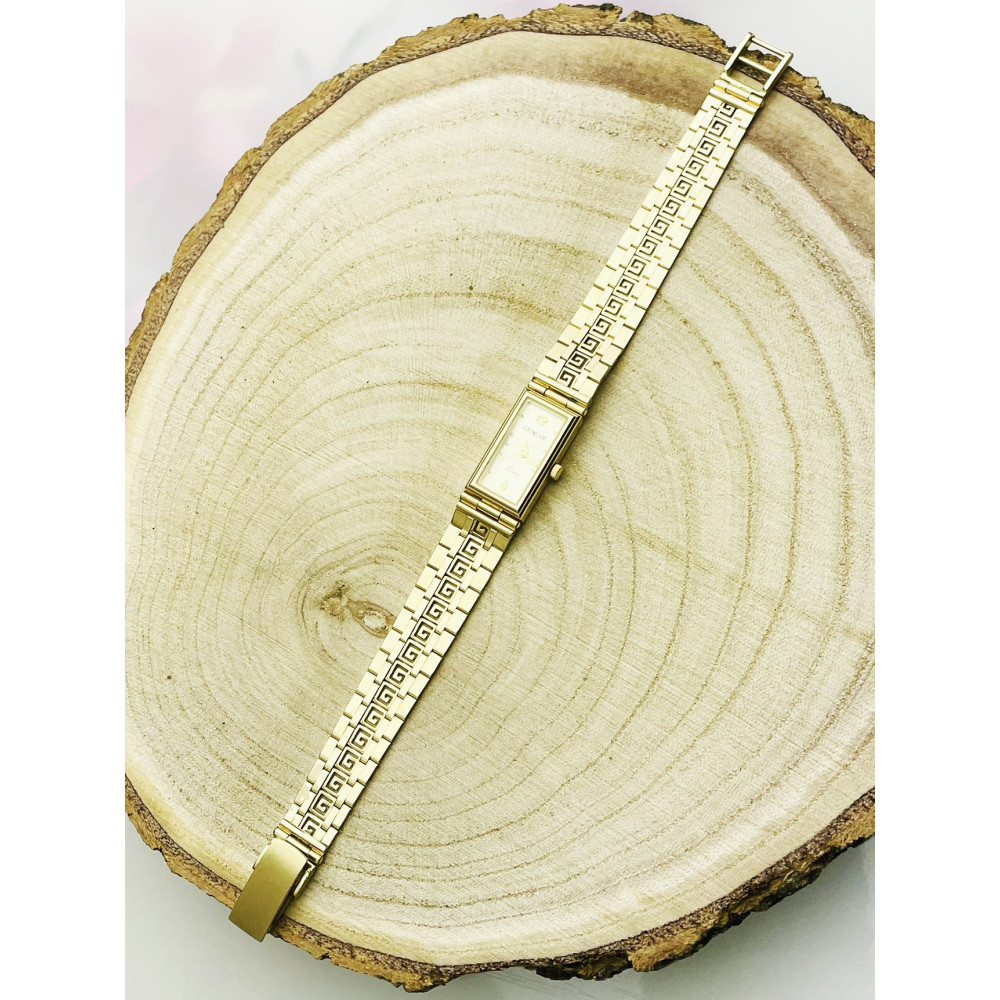 Goldene Uhr Geneve Quartz Gelbgold 585er 14KT