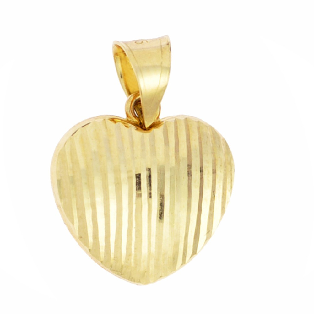 Złoty wisiorek zawieszka serce