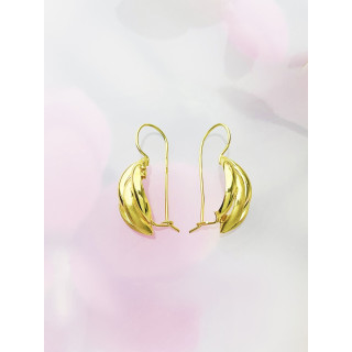 Flamme Ohrringe Ohrhänger Ohrstecker Ohrschmuck Paar Gelbgold 585er 14KT