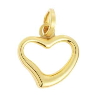 Złoty wisiorek zawieszka serce