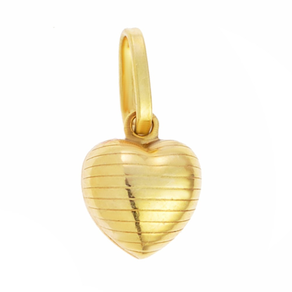Złoty wisiorek zawieszka serce