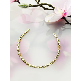 Damen Goldarmband königliches Armband Armkette Gelbgold 14KT 585er