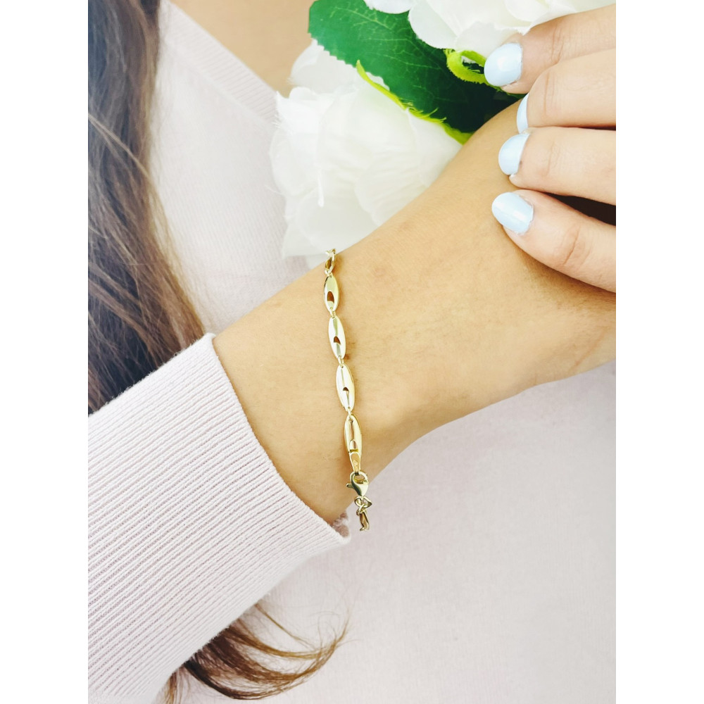 Damen Goldarmband Armband Armkette Gelbgold