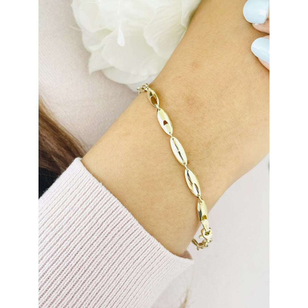 Damen Goldarmband Armband Armkette Gelbgold