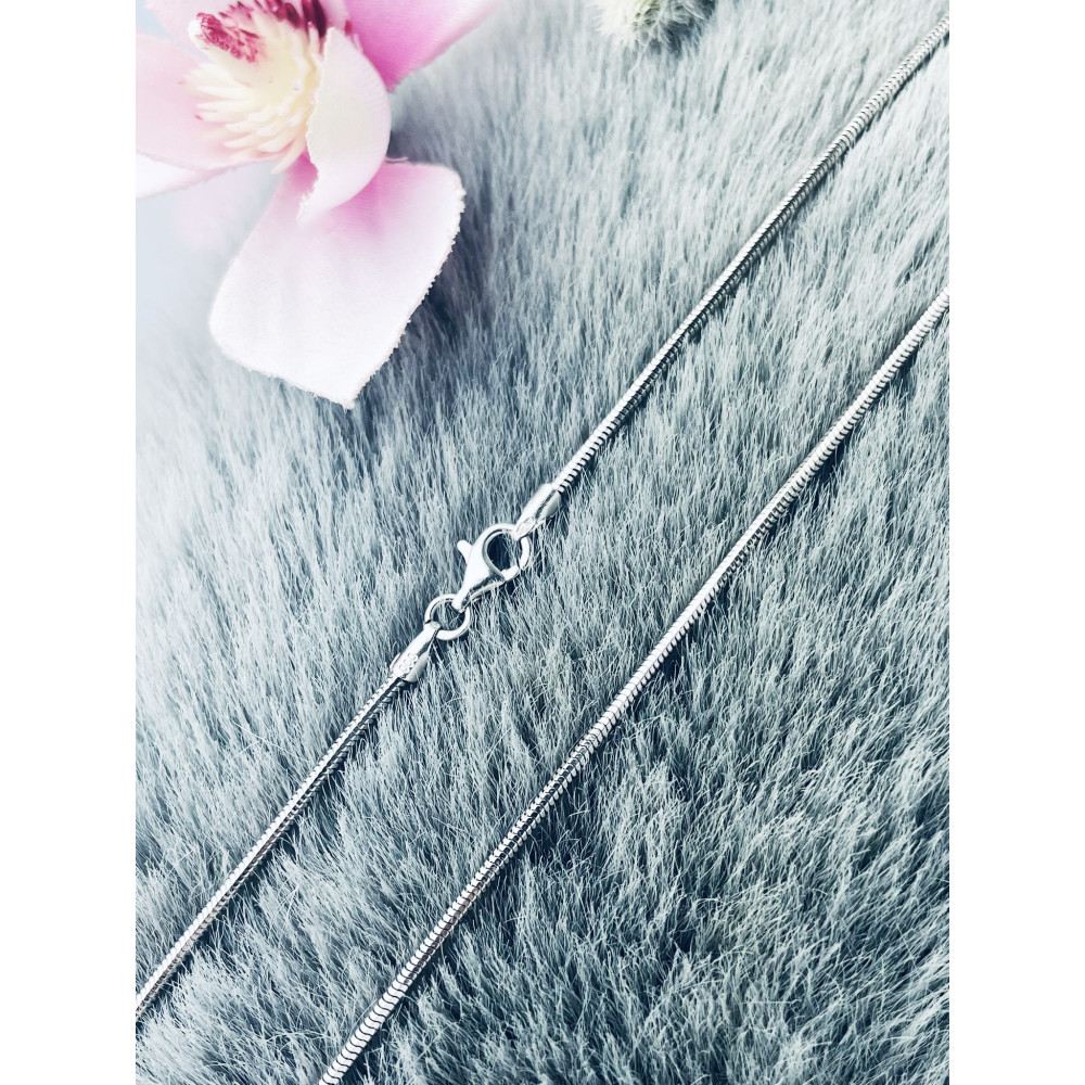 Złoty łańcuszek wężyk żmijka białe złoto