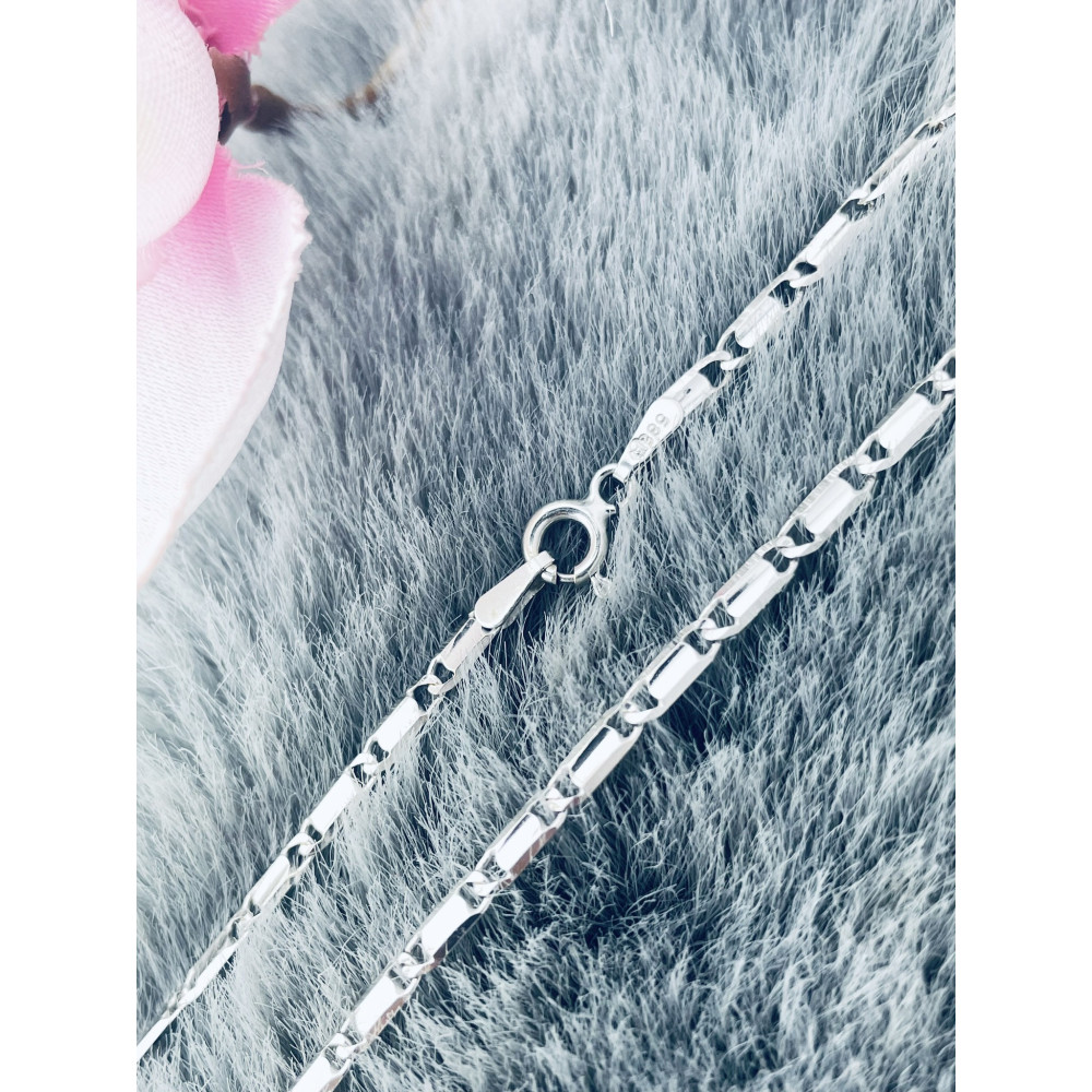 Weißes Gold Halskette Goldene Marina-Kette 585er 14KT