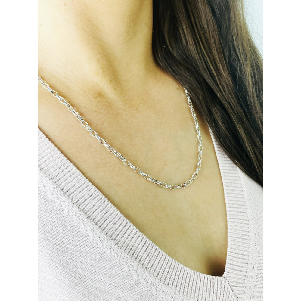 Weißes Gold Halskette 585er 14KT