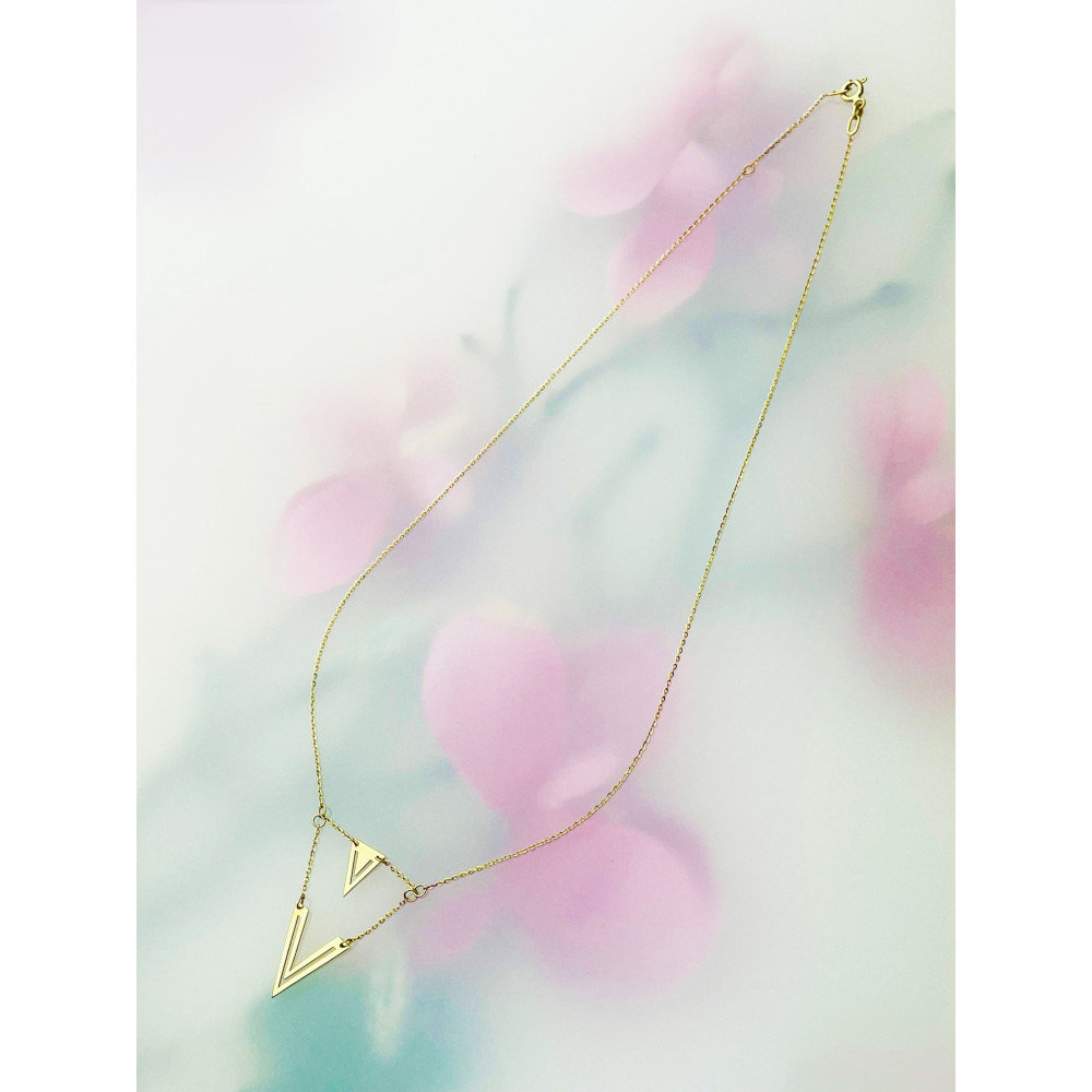 Złoty naszyjnik trójkąt