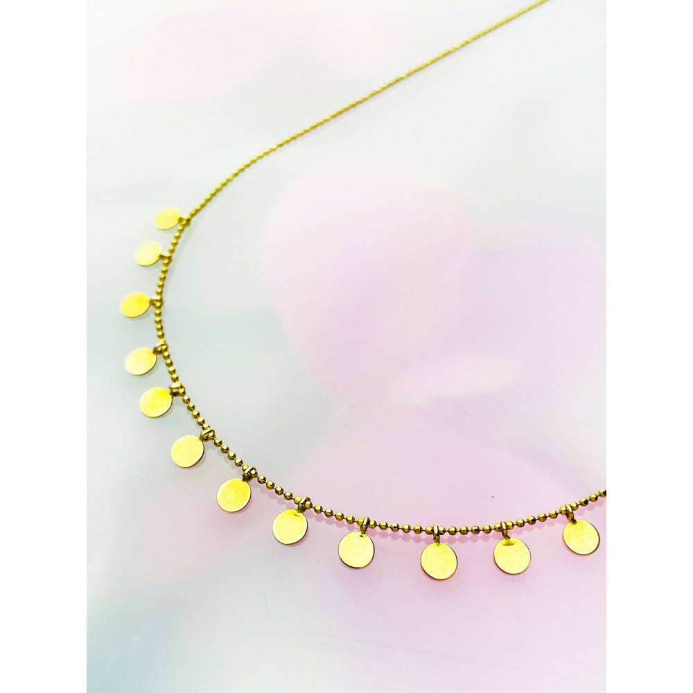 Kreis Halskette goldenes Halsband Gelbgold 333er 8KT