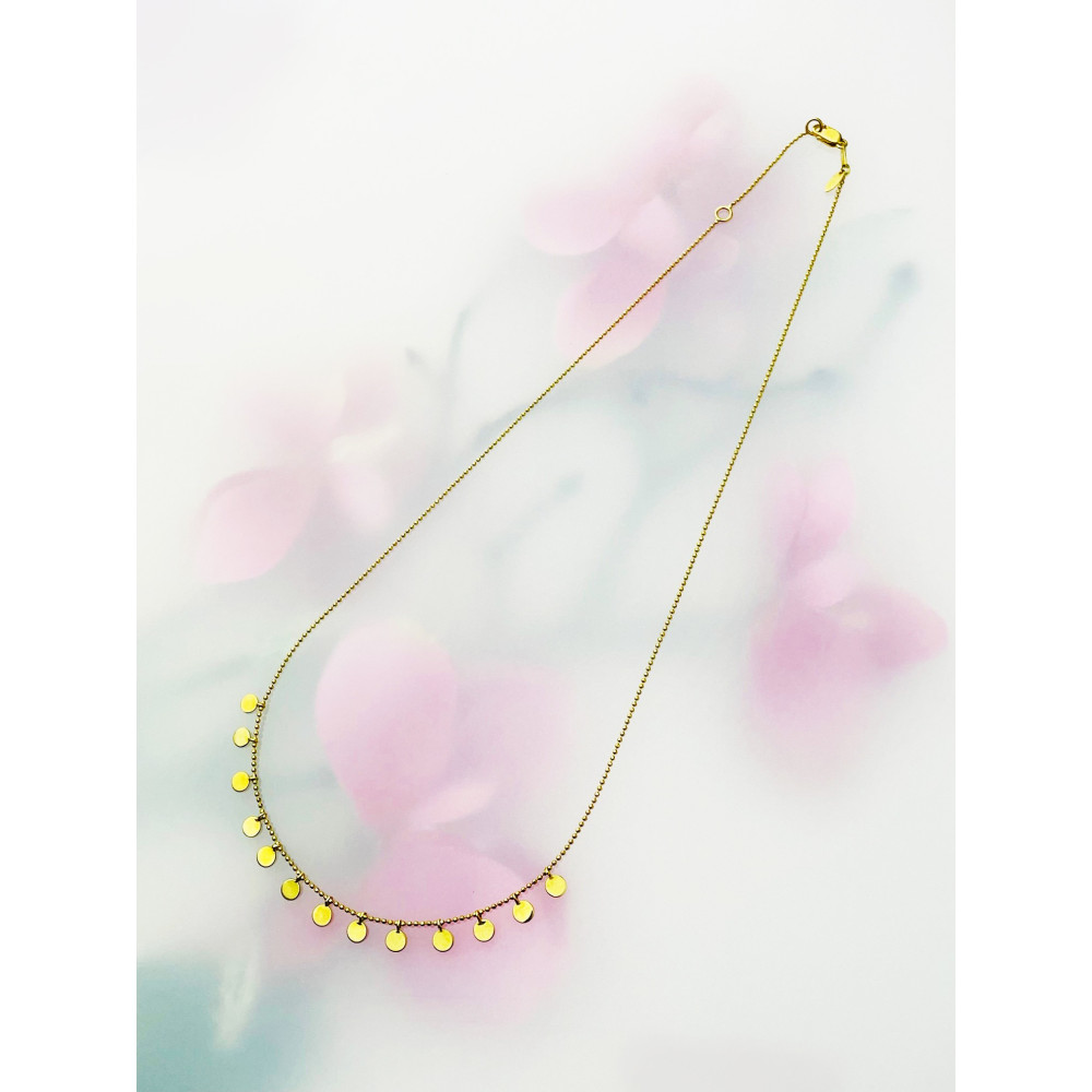 Kreis Halskette goldenes Halsband Gelbgold 333er 8KT