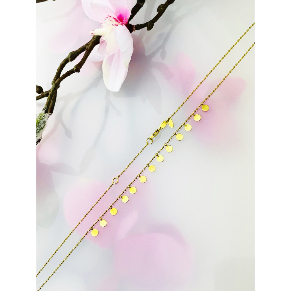 Kreis Halskette goldenes Halsband Gelbgold 333er 8KT