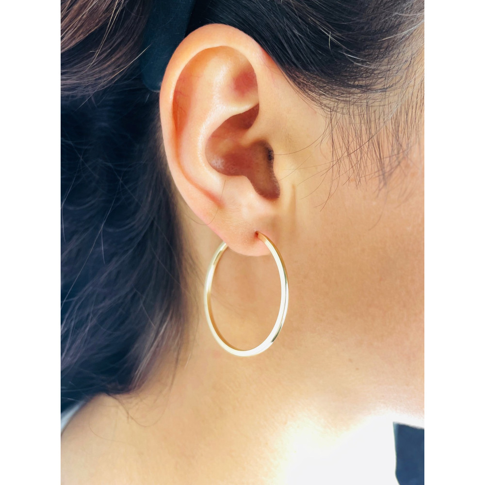 copy of Złote kolczyki kuleczki z cyrkoniami dwukolorowe