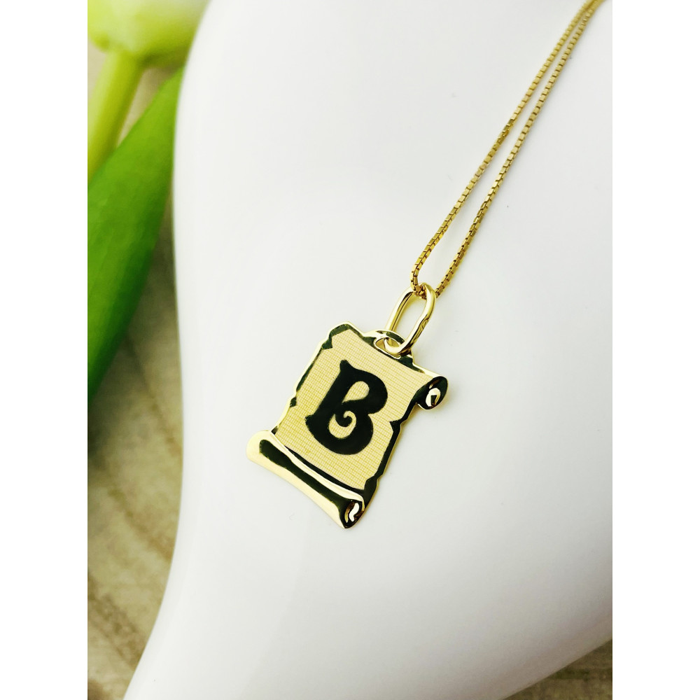 copy of Złoty wisiorek zawieszka rozeta ażurowa