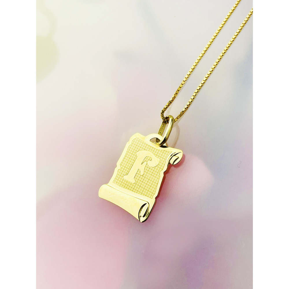 copy of Złoty wisiorek zawieszka rozeta ażurowa