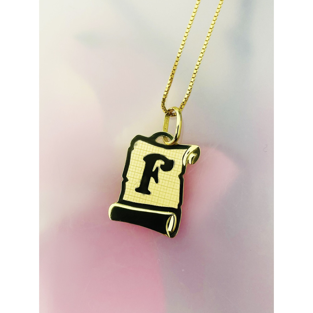 copy of Złoty wisiorek zawieszka rozeta ażurowa