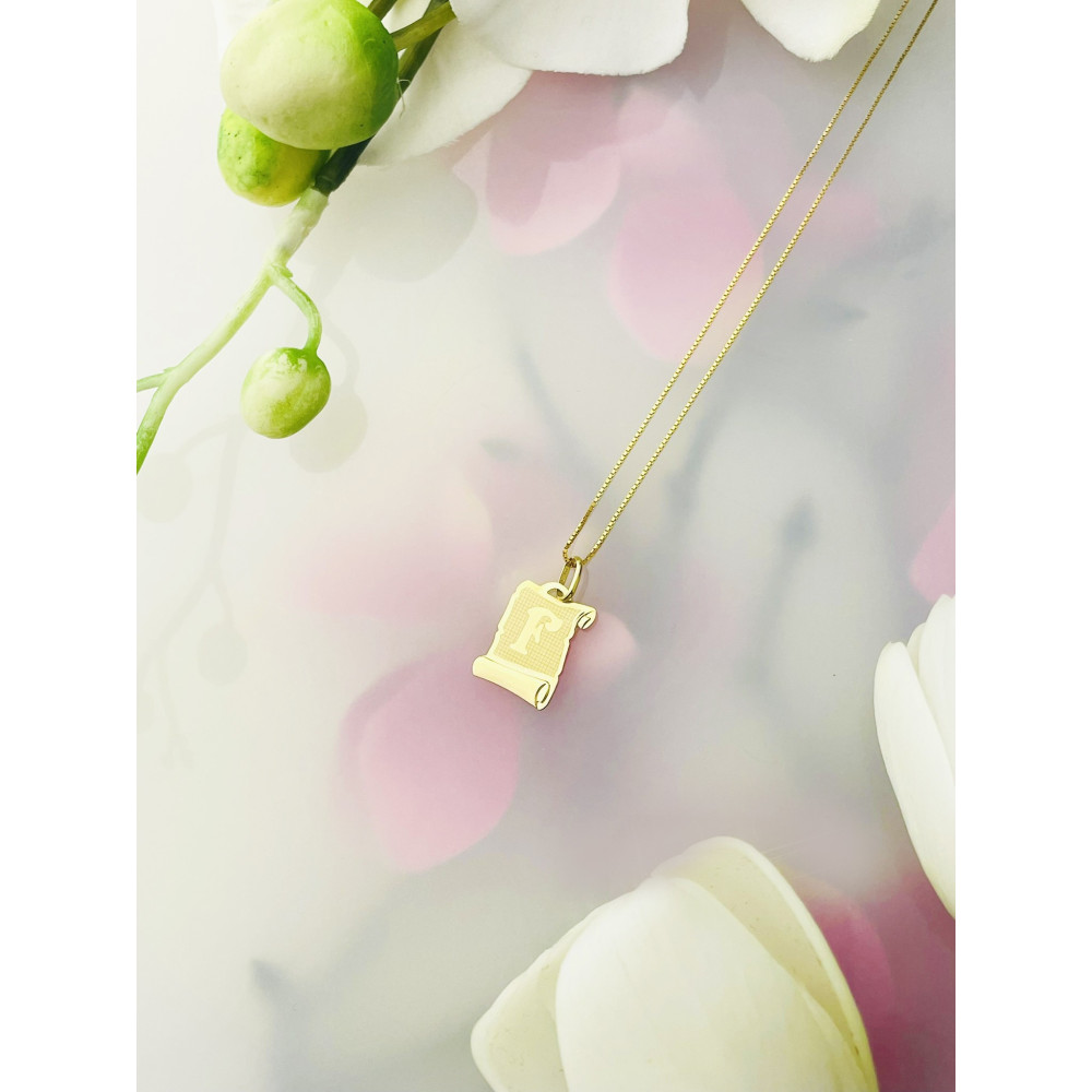 copy of Złoty wisiorek zawieszka rozeta ażurowa