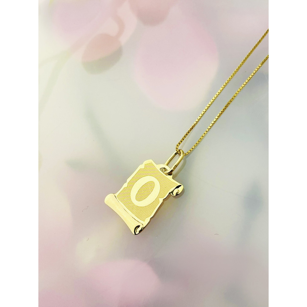 copy of Złoty wisiorek zawieszka rozeta ażurowa