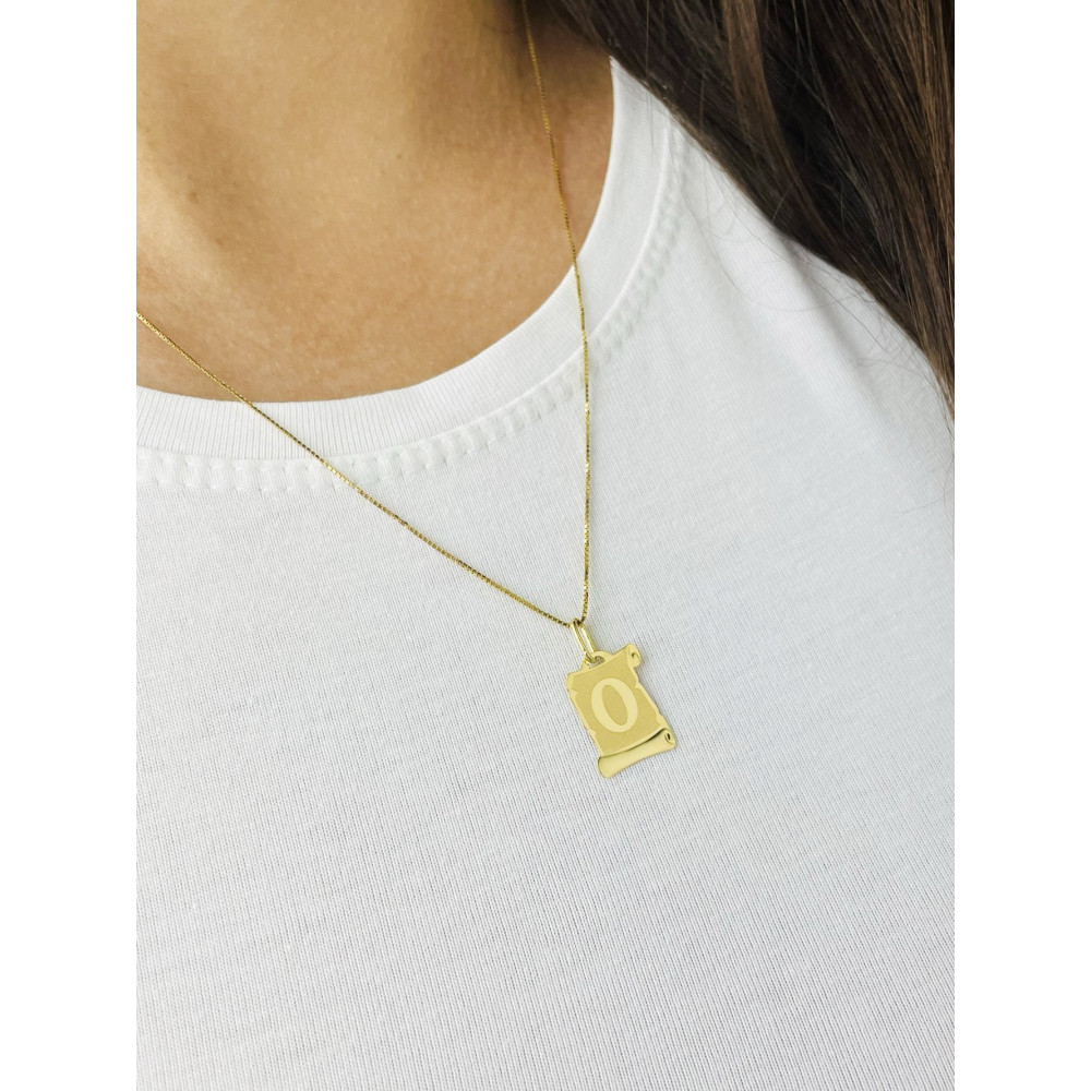 copy of Złoty wisiorek zawieszka rozeta ażurowa