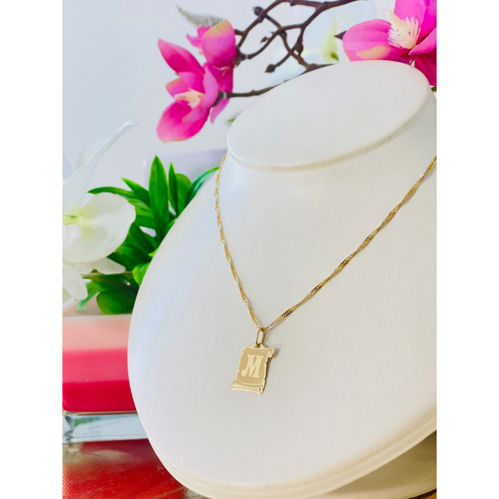 copy of Złoty wisiorek zawieszka rozeta ażurowa