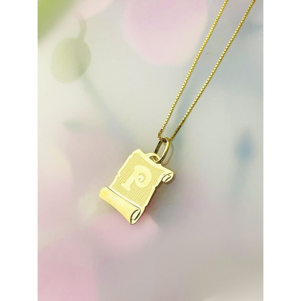 copy of Złoty wisiorek zawieszka rozeta ażurowa