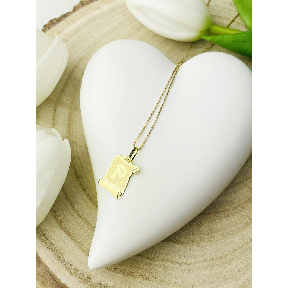 copy of Złoty wisiorek zawieszka rozeta ażurowa