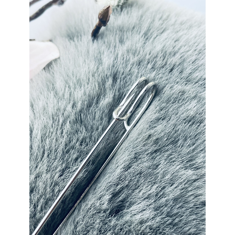 Srebrna broszka duża agrafka