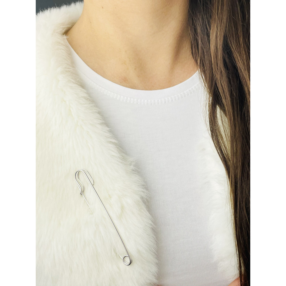 Sicherheitsnadel Silberbrosche