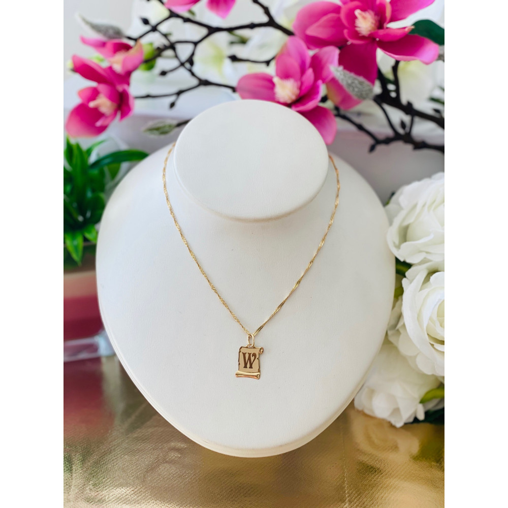 copy of Złoty wisiorek zawieszka rozeta ażurowa