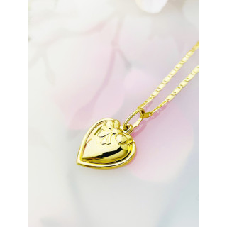Anhänger Kettenanhänger Gold Goldanhänger Herz 585er 14KT