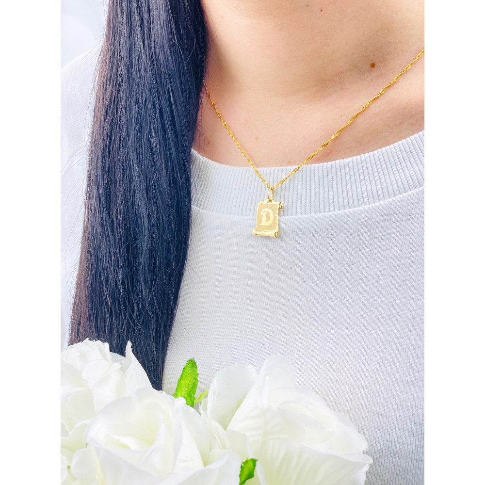 copy of Złoty wisiorek zawieszka rozeta ażurowa