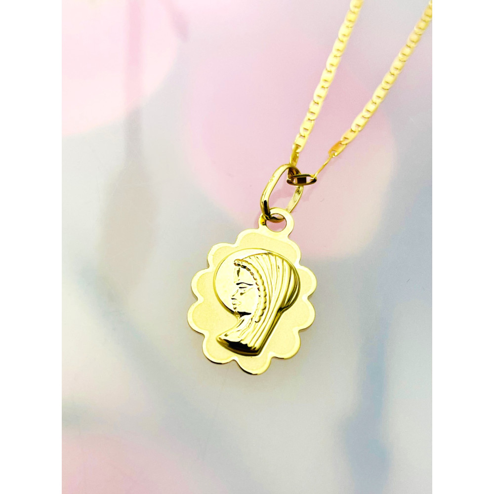 Anhänger Madonna Maria Goldanhänger Erstkommunion