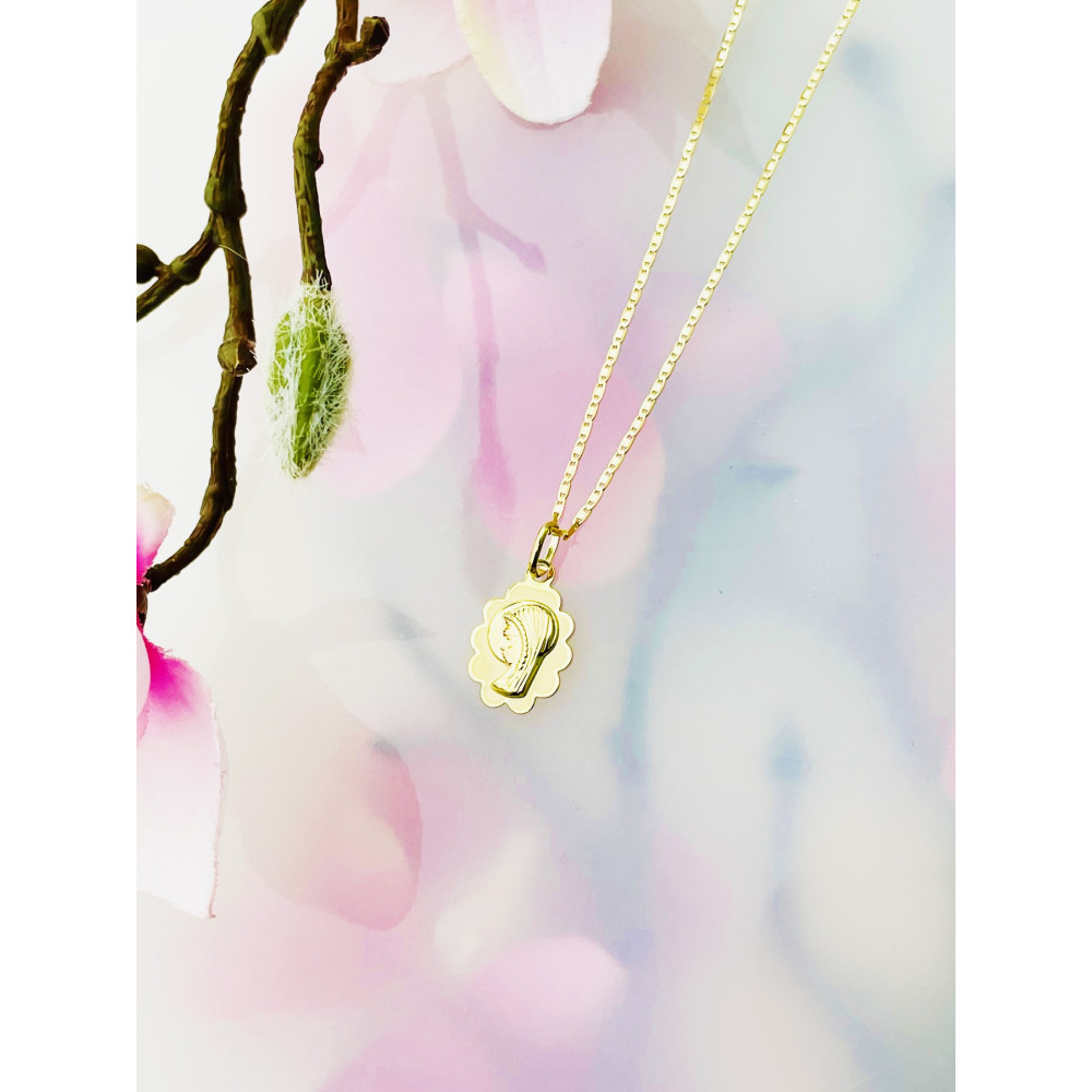 Anhänger Madonna Maria Goldanhänger Erstkommunion