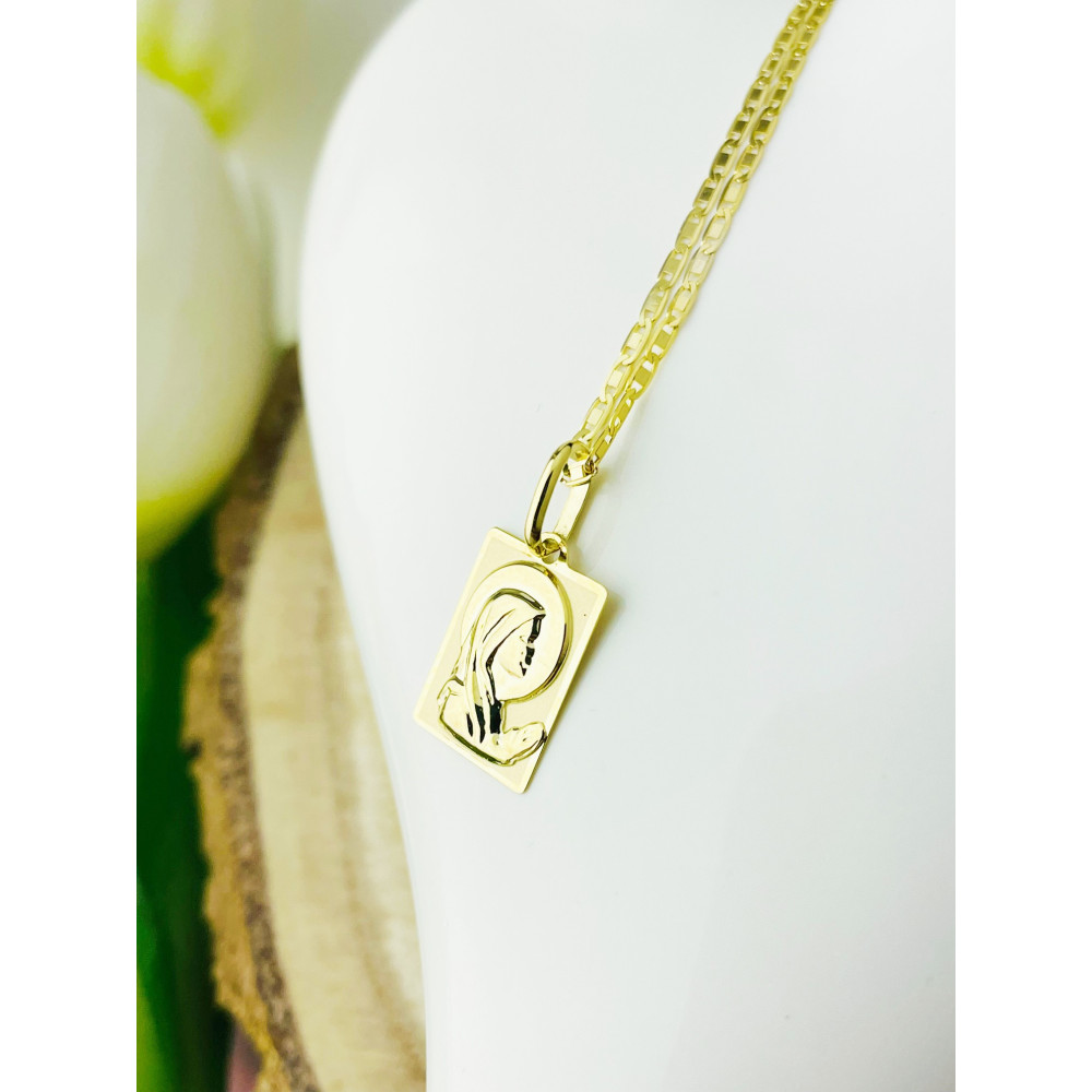 Anhänger Madonna Maria Goldanhänger Erstkommunion