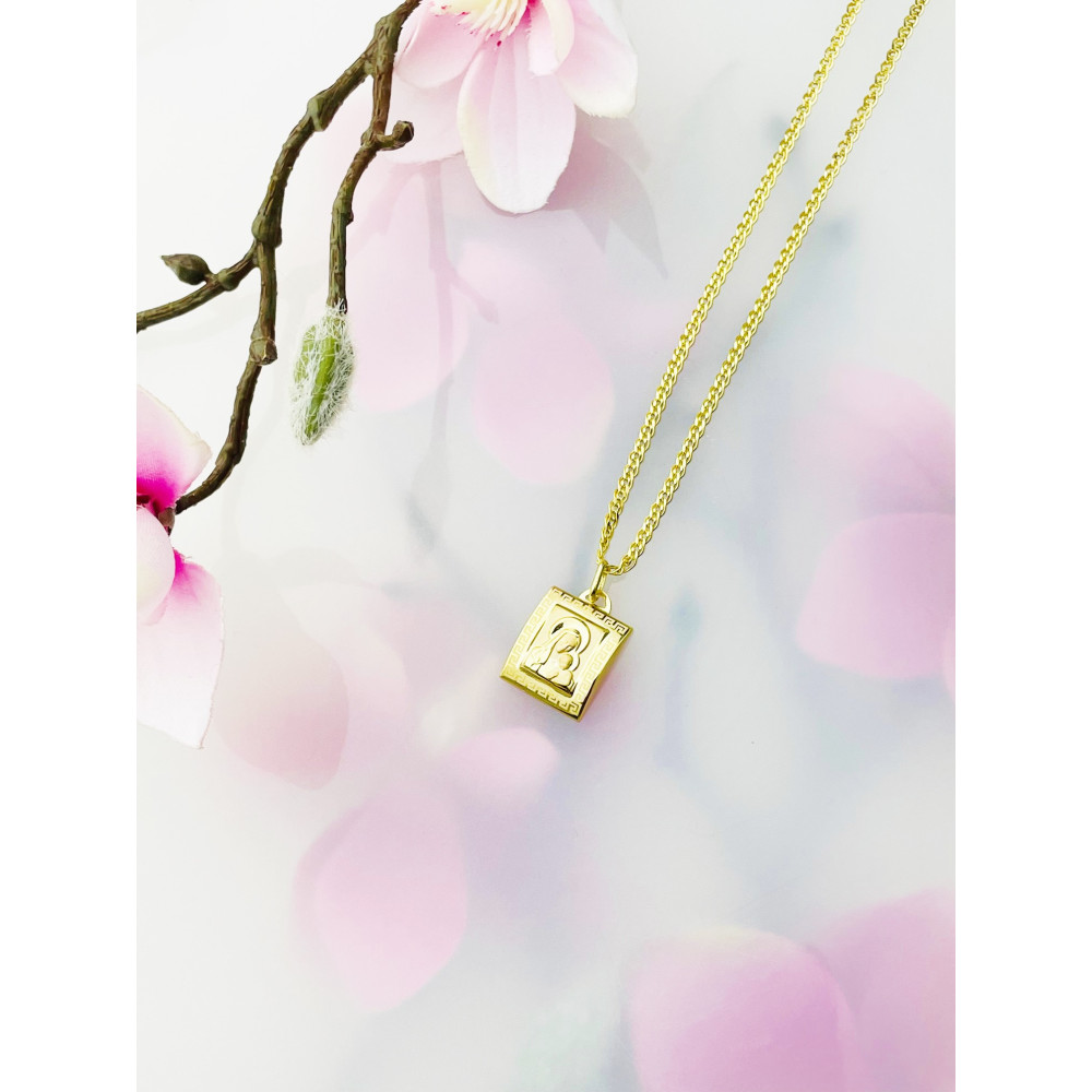 Anhänger Madonna Maria mit Jesuskind Goldanhänger + Goldkette