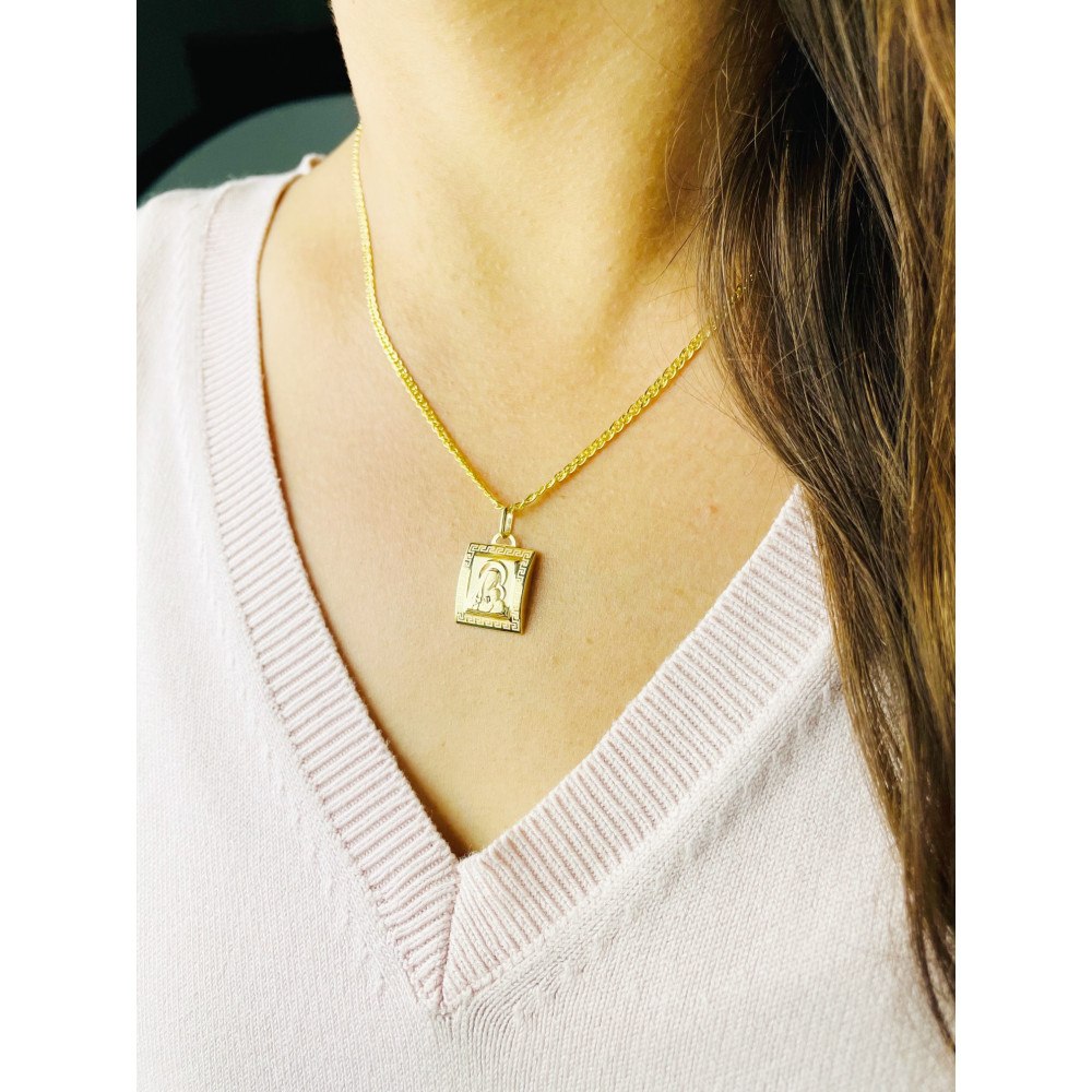 Anhänger Madonna Maria mit Jesuskind Goldanhänger + Goldkette