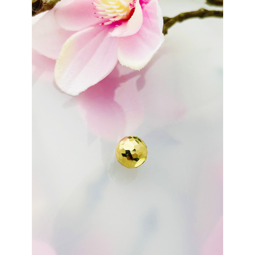 Anhänger Kugel Einhänger Charms Kettenanhänger Gelbgold Goldanhänger 585er 14KT