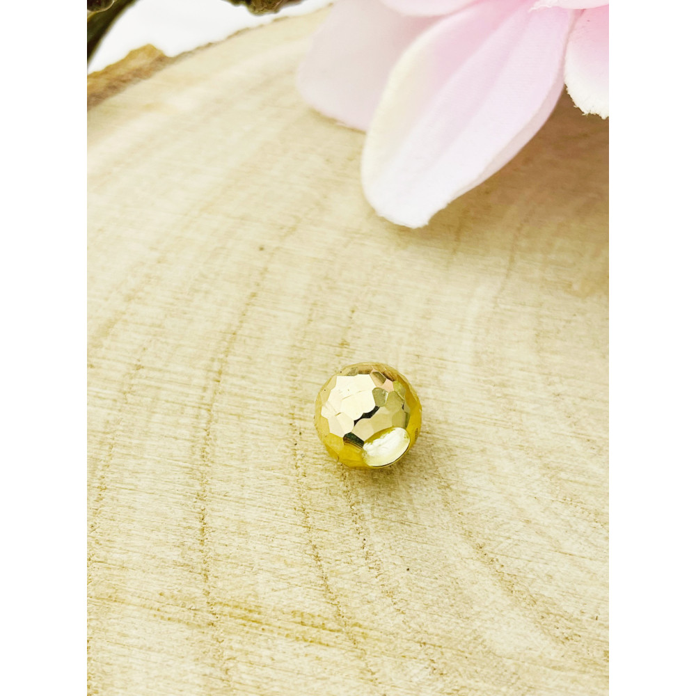 Anhänger Kugel Einhänger Charms Kettenanhänger Gelbgold Goldanhänger 585er 14KT