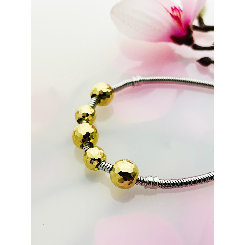 Anhänger Kugel Einhänger Charms Kettenanhänger Gelbgold Goldanhänger 585er 14KT