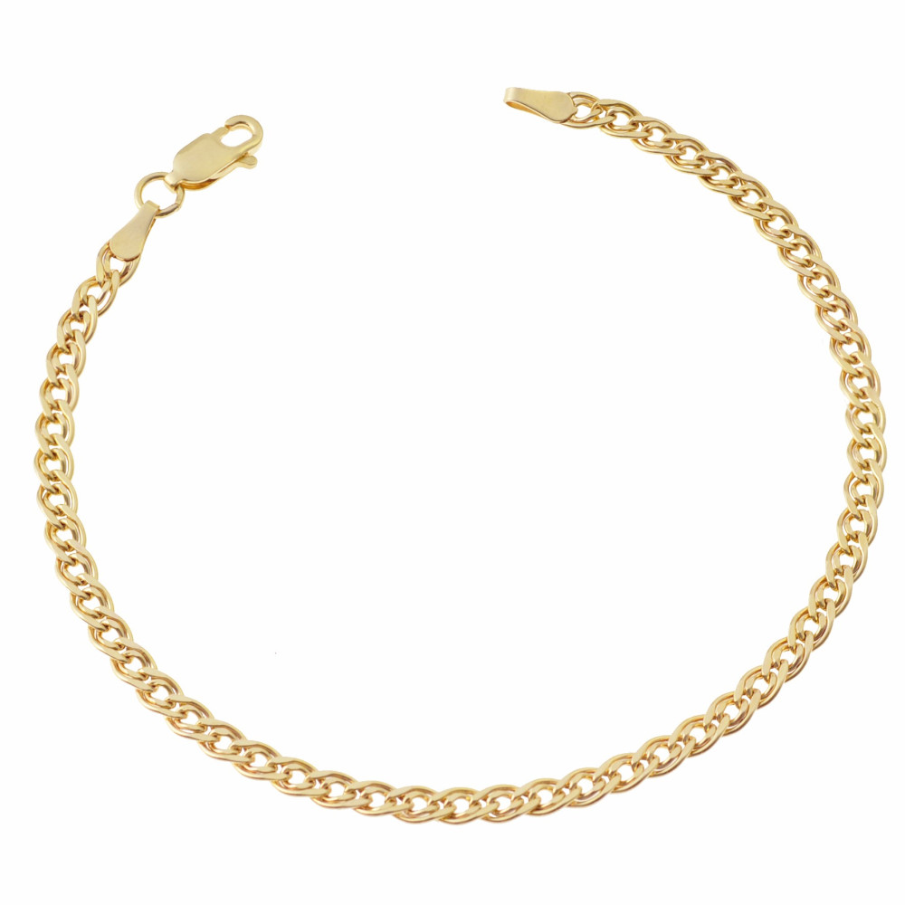 Goldarmband Armband Armkette Nonnakette Doppelpanzerkette Gelbgold 585er 14KT