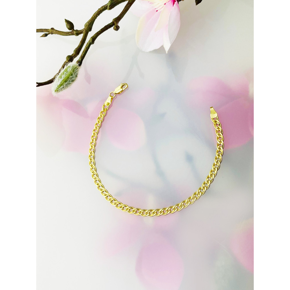 Goldarmband Armband Armkette Nonnakette Doppelpanzerkette Gelbgold 585er 14KT