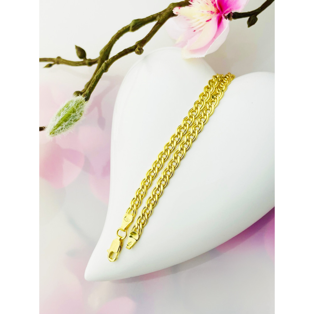 copy of Złota bransoletka z zawieszkami serce