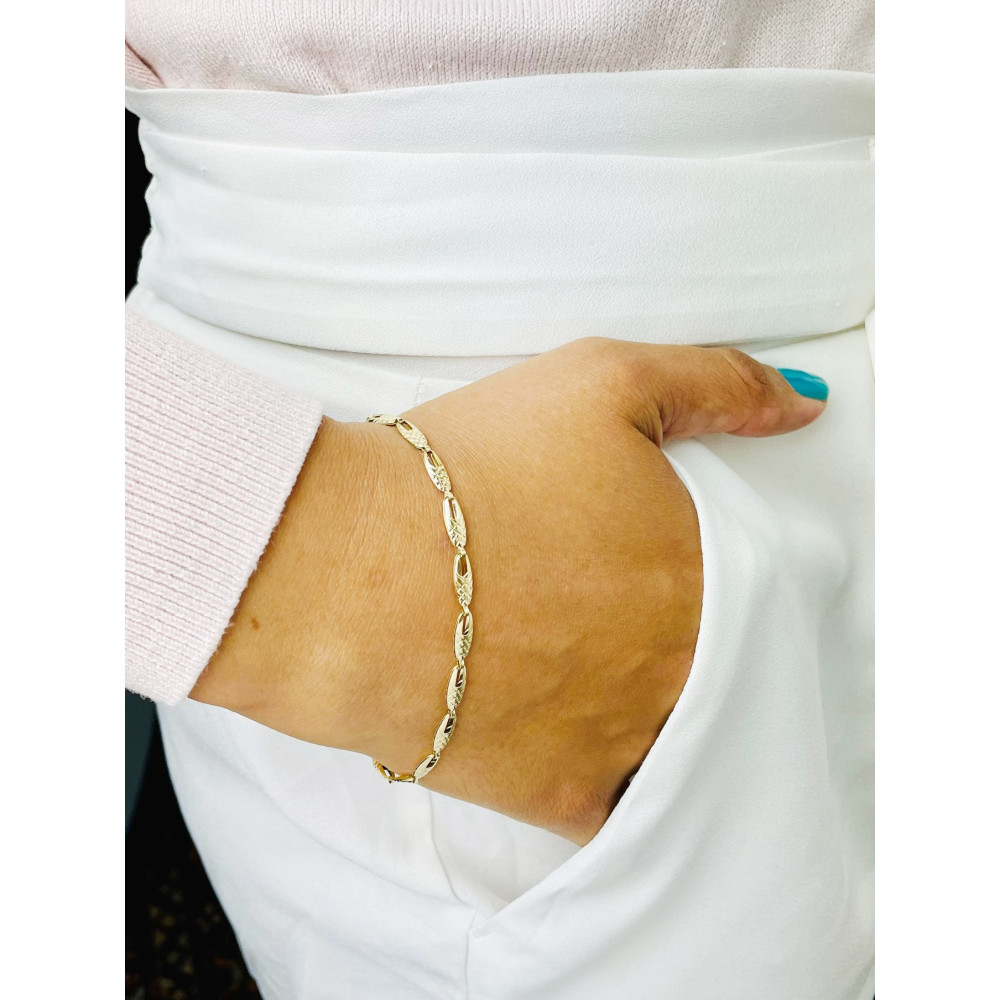 Damen Goldarmband Armband Armkette Gelbgold 585er 14KT