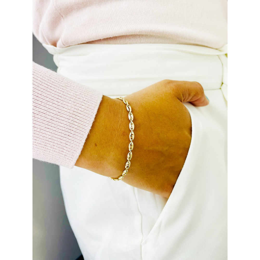 Damen Goldarmband Armband Armkette Gelbgold 375er