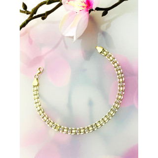 copy of Złota bransoletka z zawieszkami serce